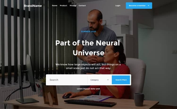 desktop view hero ui element preview 10