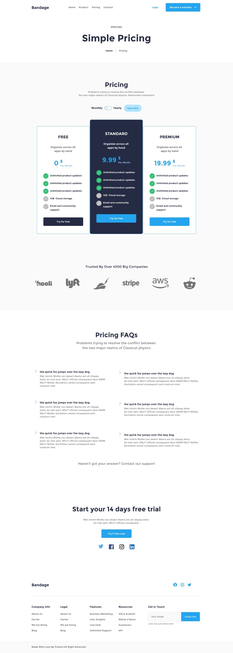desktop view pricing web page preview 1