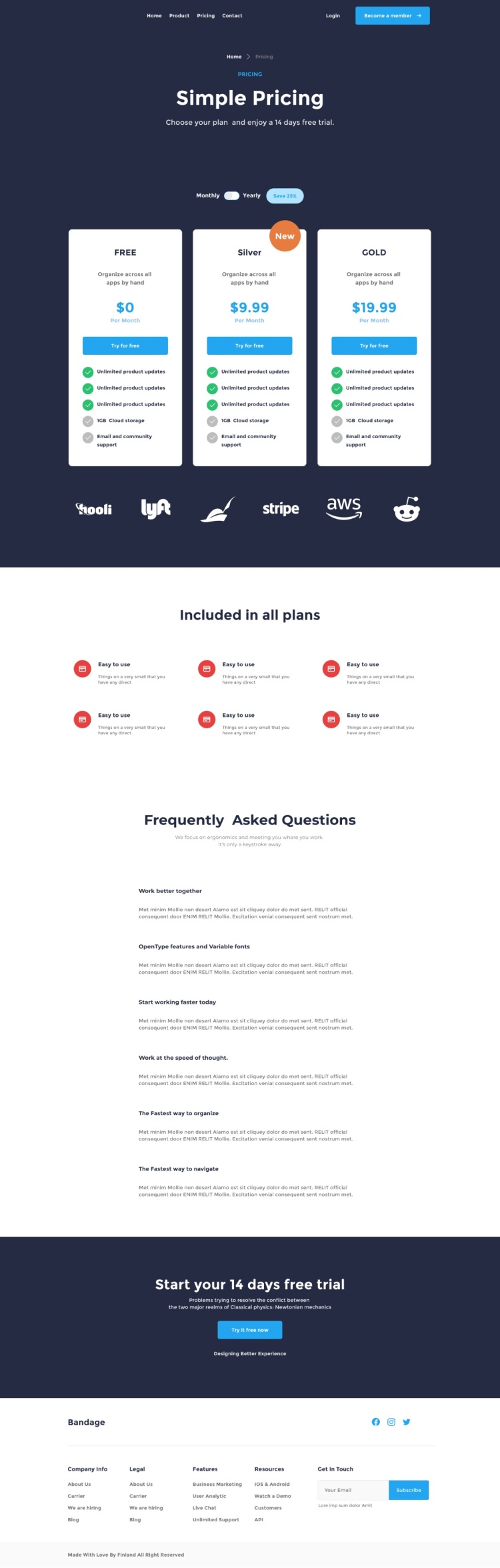 desktop view pricing web page preview 2