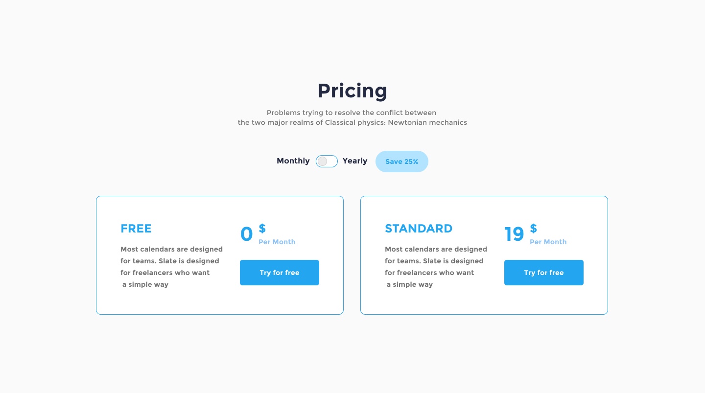 desktop view pricing ui element preview 2