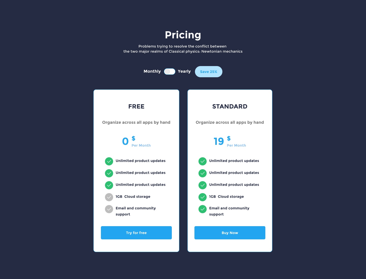 desktop view pricing ui element preview 5