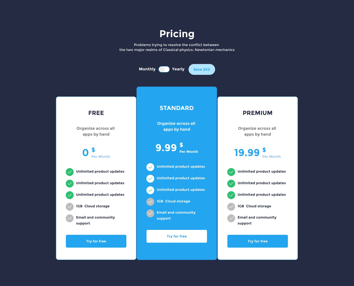desktop view pricing ui element preview 7
