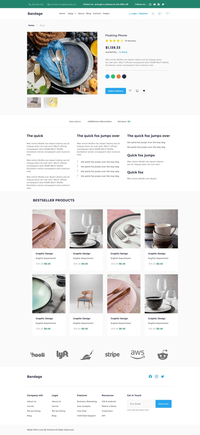 desktop view product web page preview 2