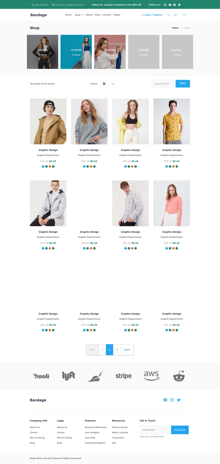 desktop view shop web page preview 1