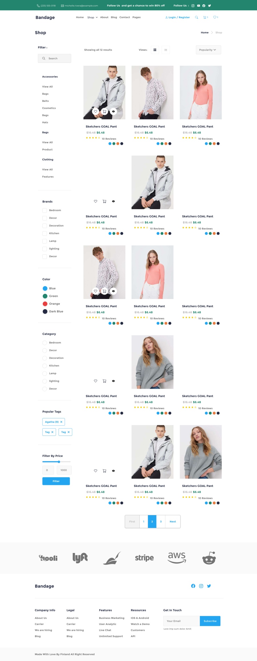 desktop view shop web page preview 4