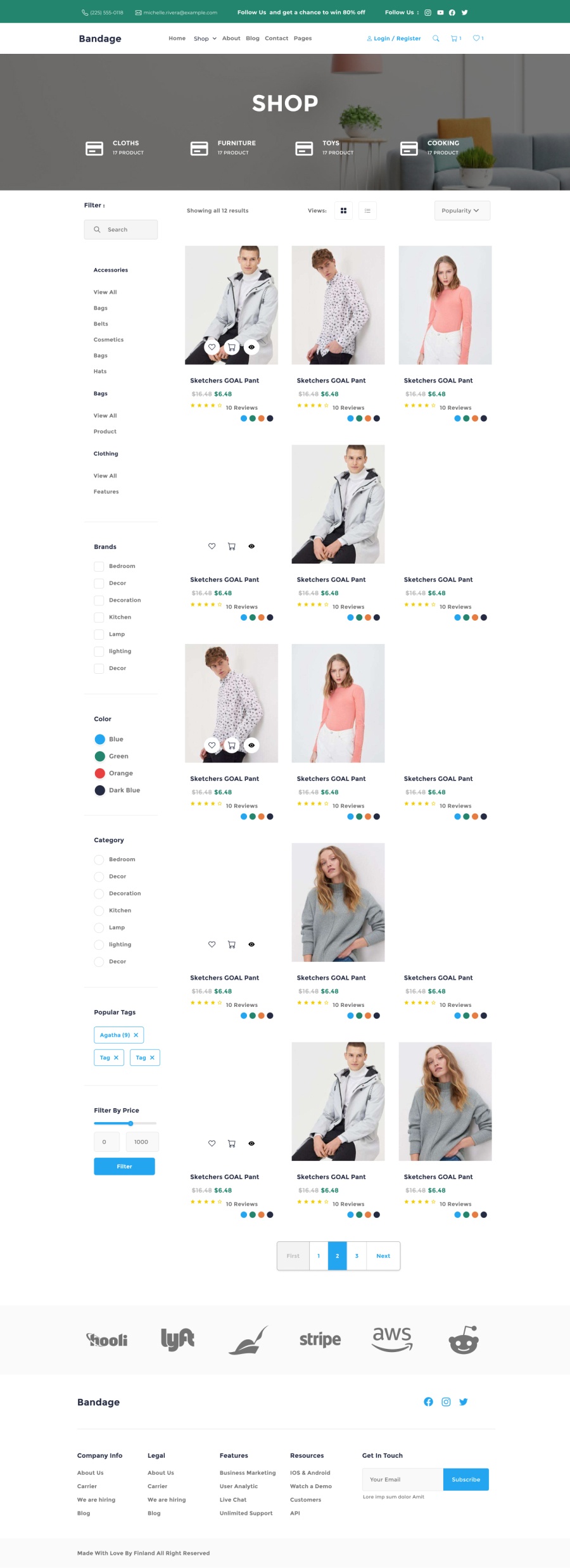 desktop view shop web page preview 5