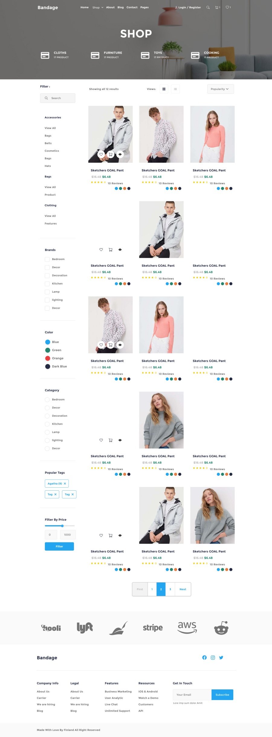 desktop view shop web page preview 6