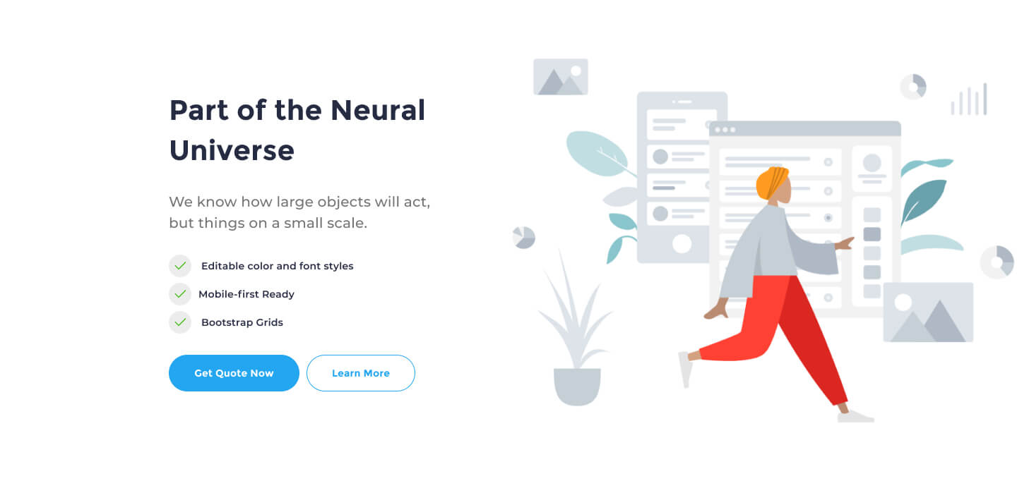 desktop view call to action ui element preview 4