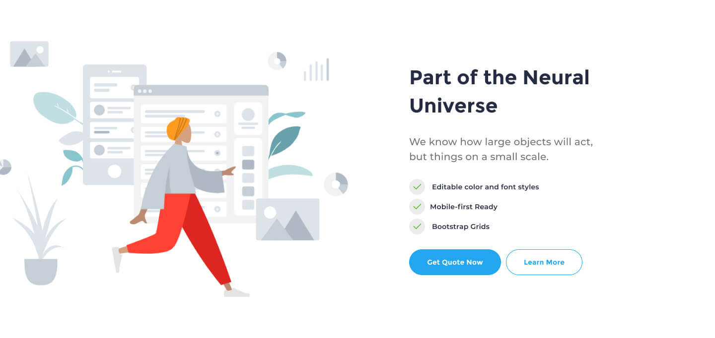 desktop view call to action ui element preview 5
