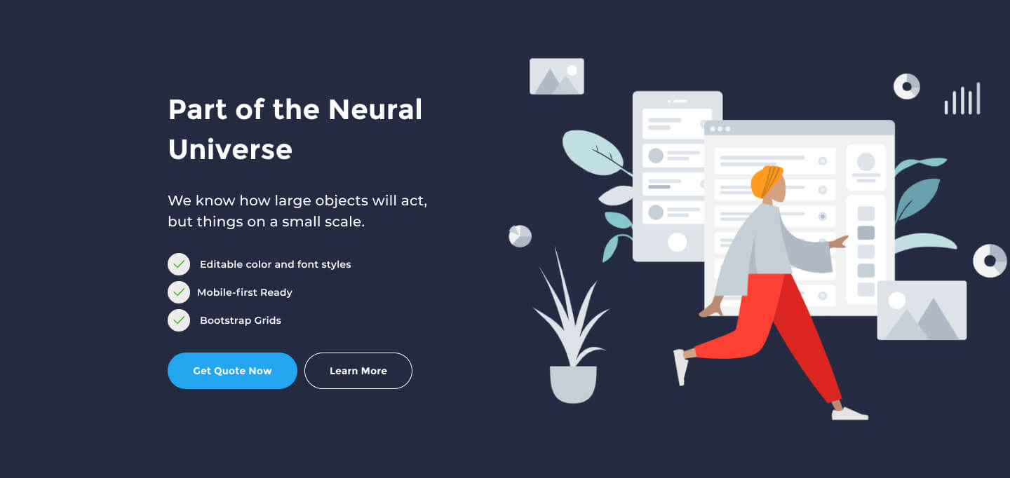 desktop view call to action ui element preview 4