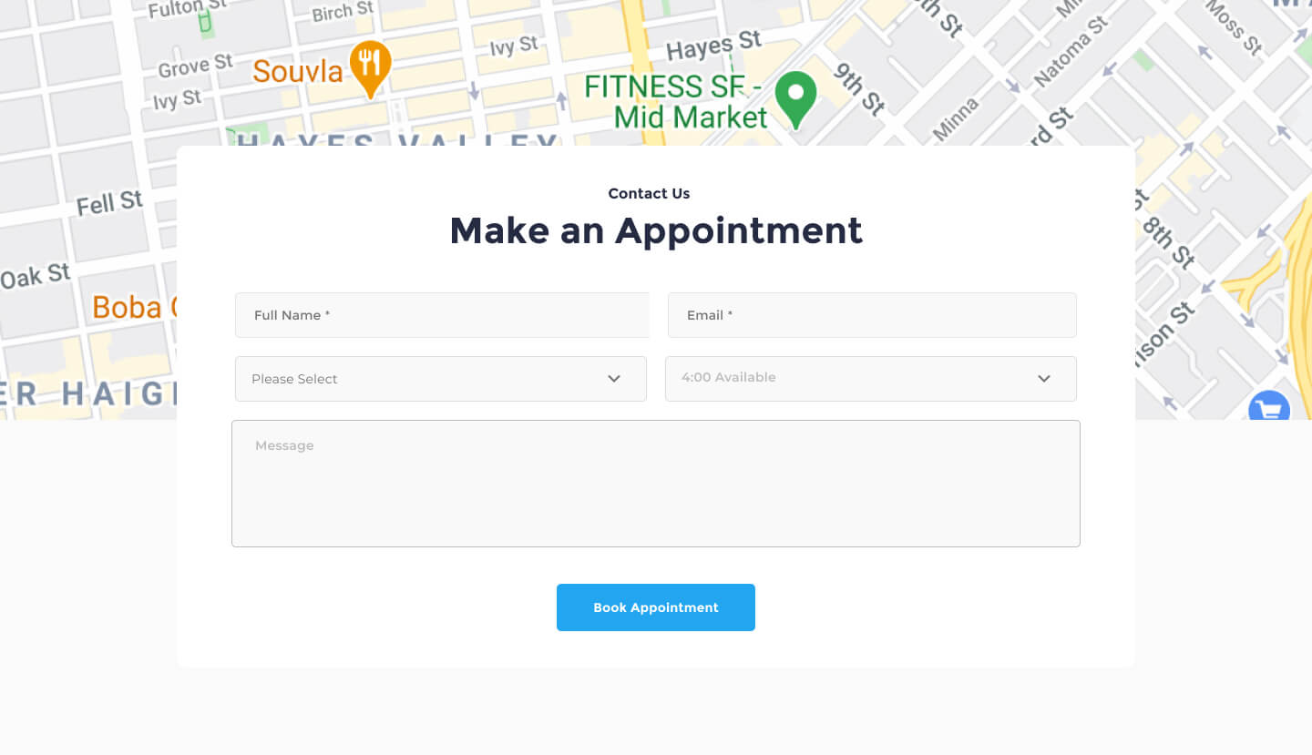 desktop view contact ui element preview 3