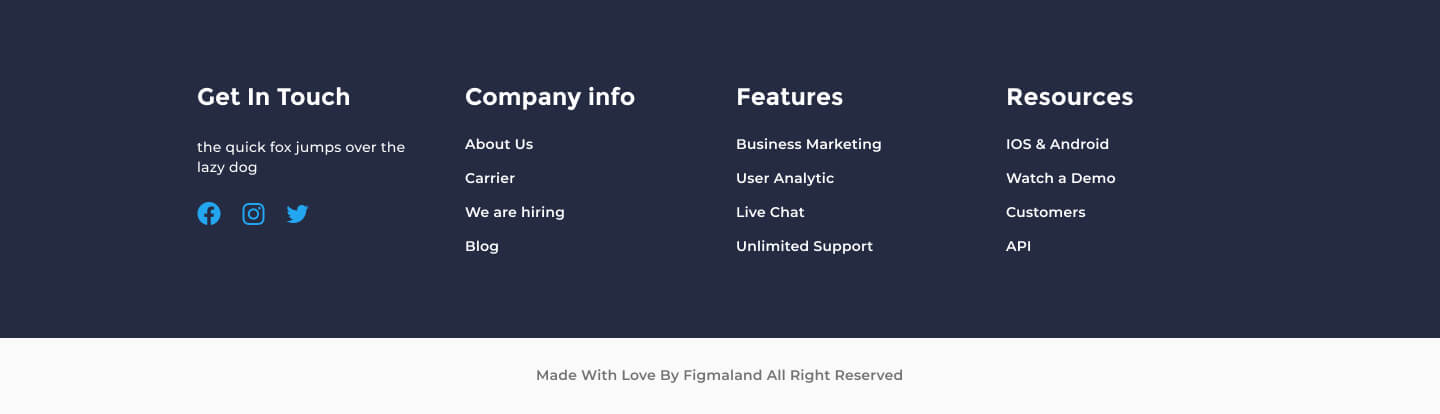 desktop view footer ui element preview 5