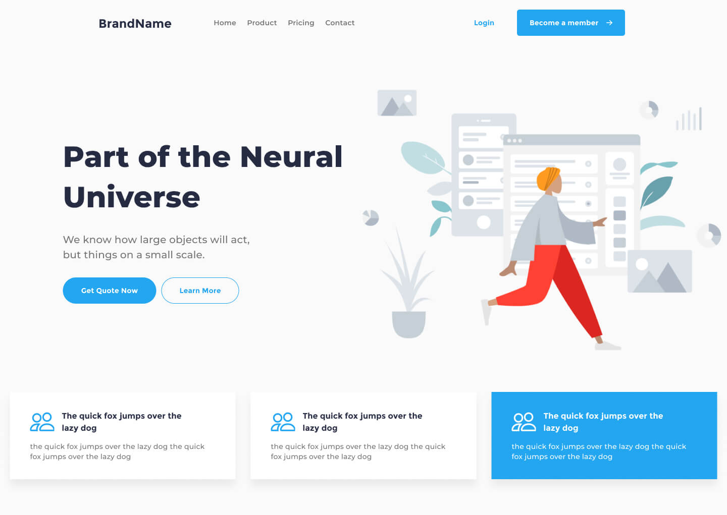 desktop view header ui element preview 12