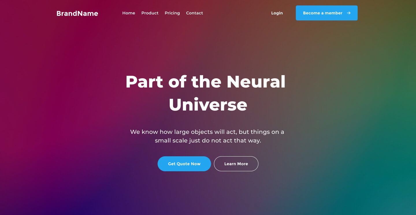 desktop view header ui element preview 2