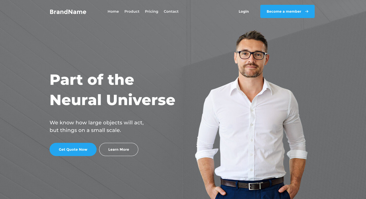 desktop view header ui element preview 4