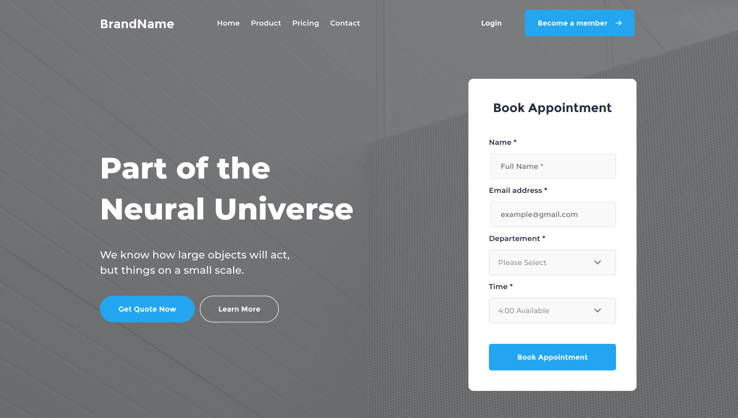 desktop view header ui element preview 5