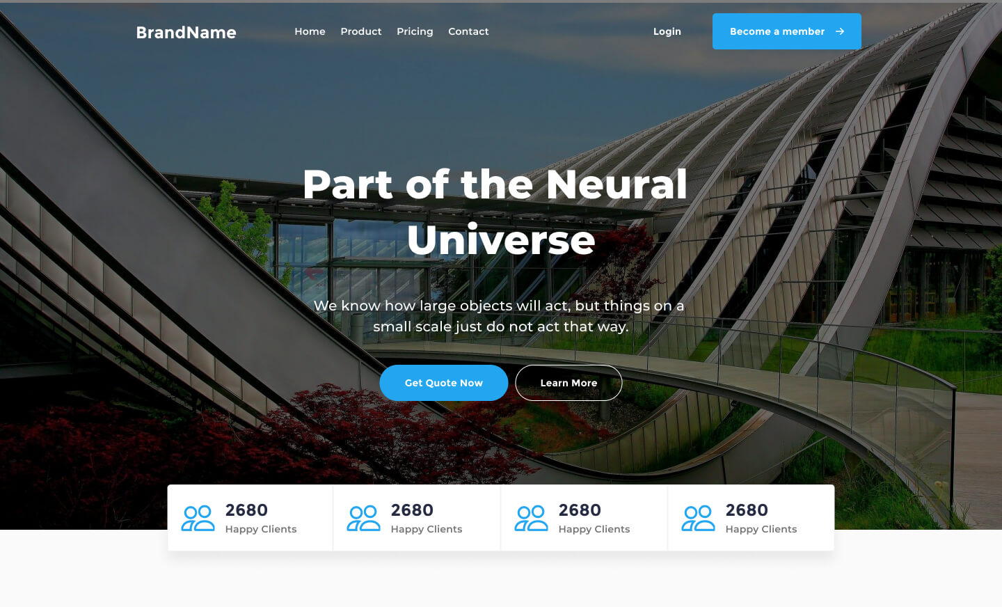 desktop view header ui element preview 7