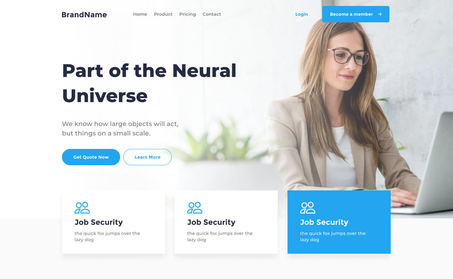 desktop view header ui element preview 8