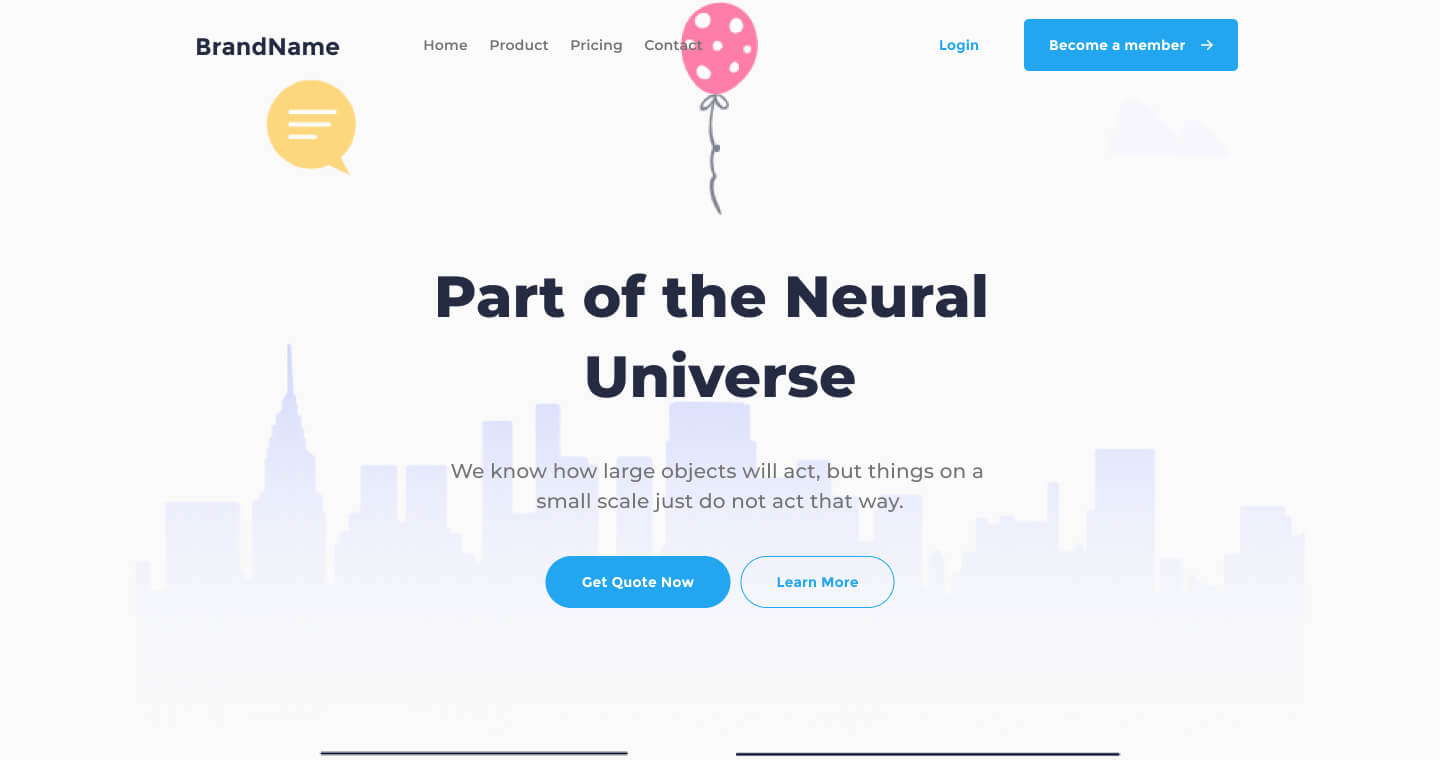 desktop view header ui element preview 9