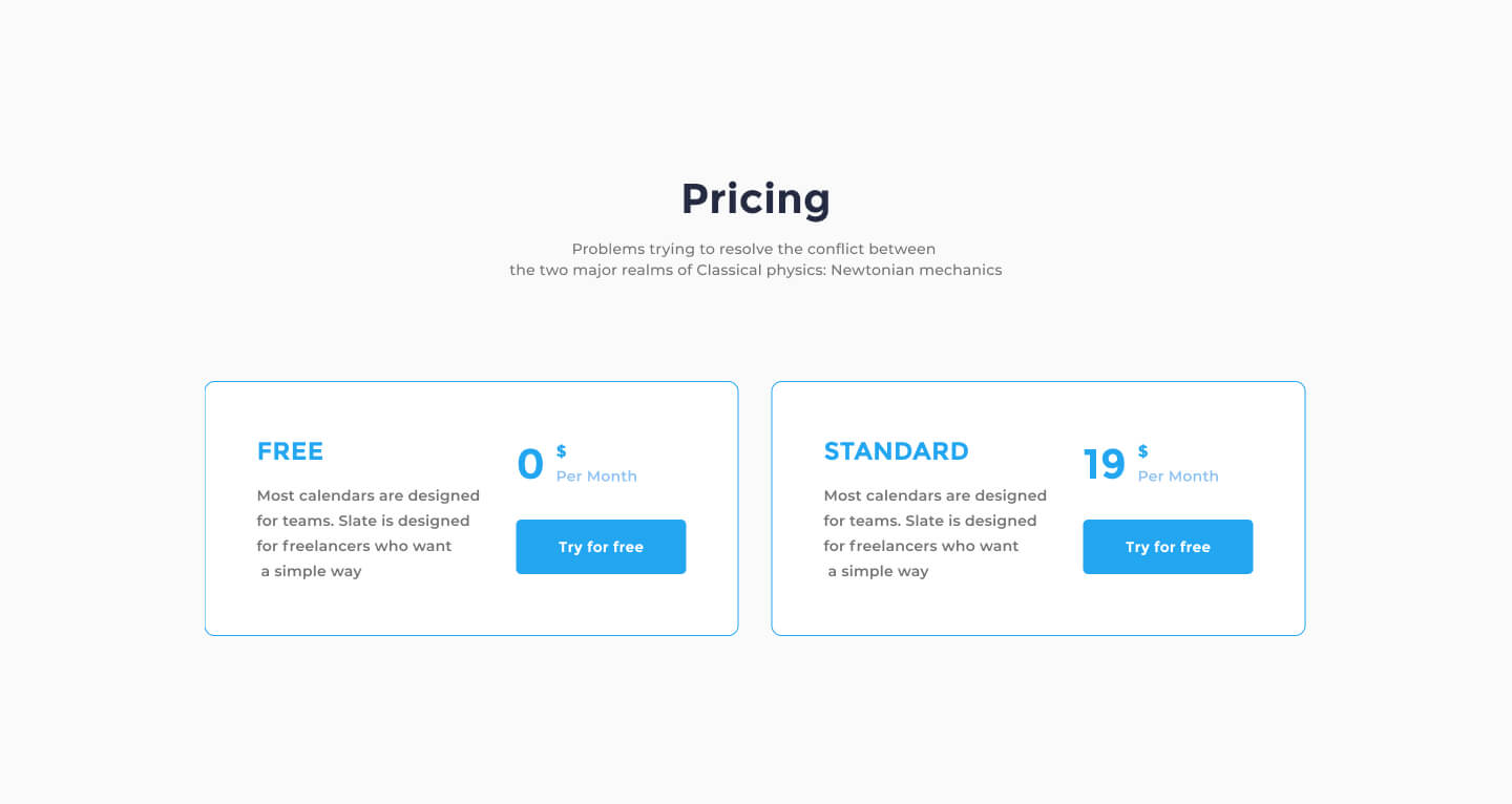 desktop view pricing ui element preview 2