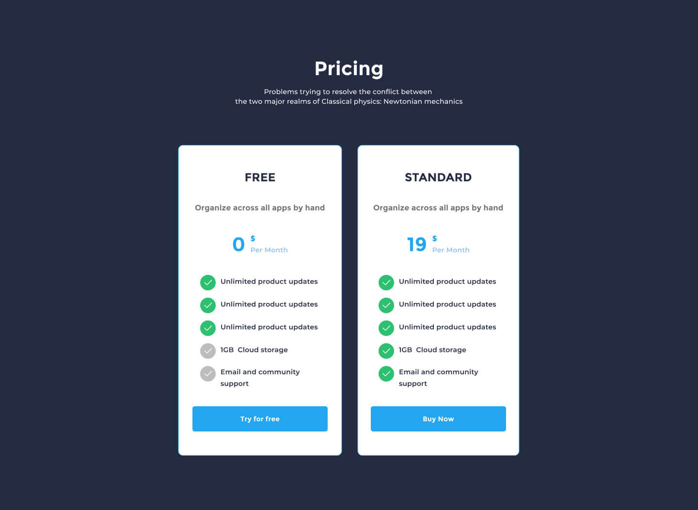 desktop view pricing ui element preview 5