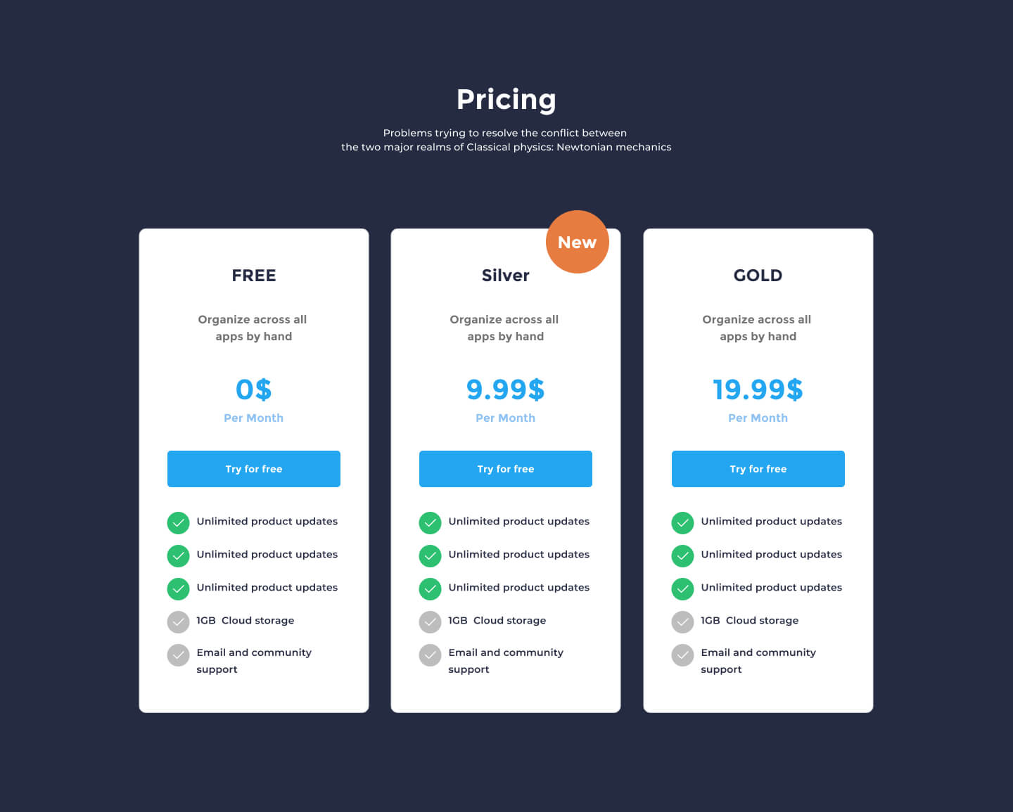 desktop view pricing ui element preview 8