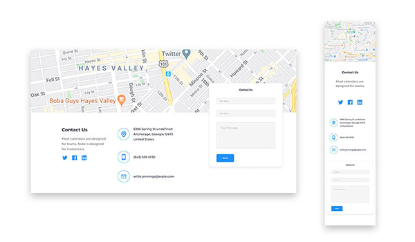 ui kit contact ui element preview 3