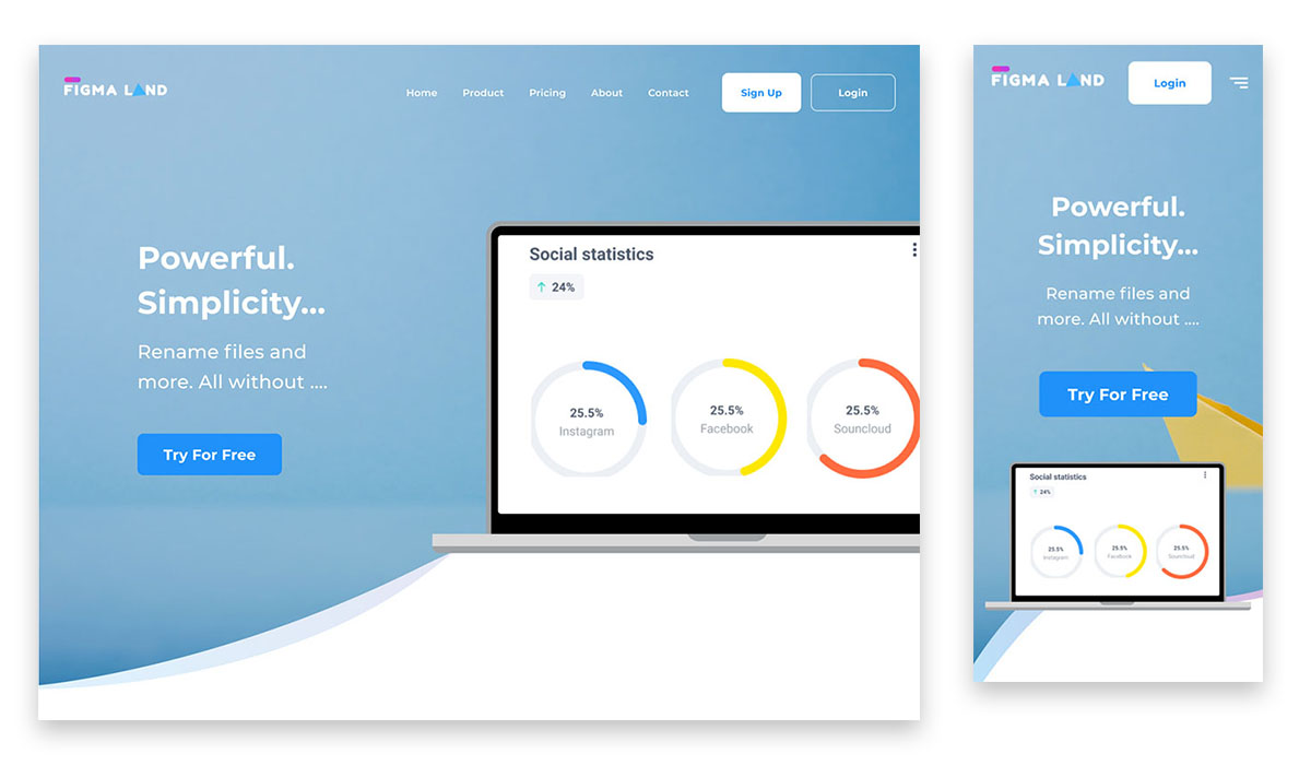 ui kit header ui element preview 1