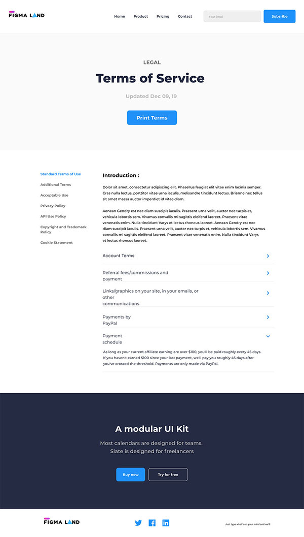 ui kit web page demo 14