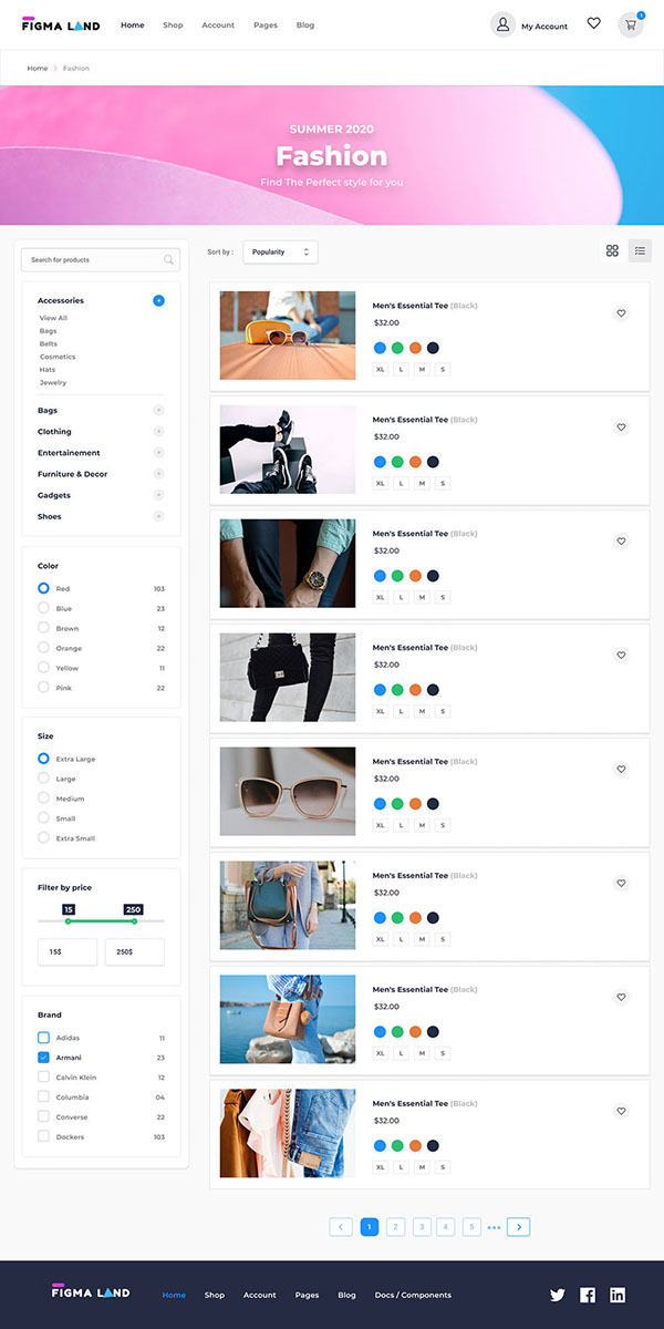ui kit web page demo 8