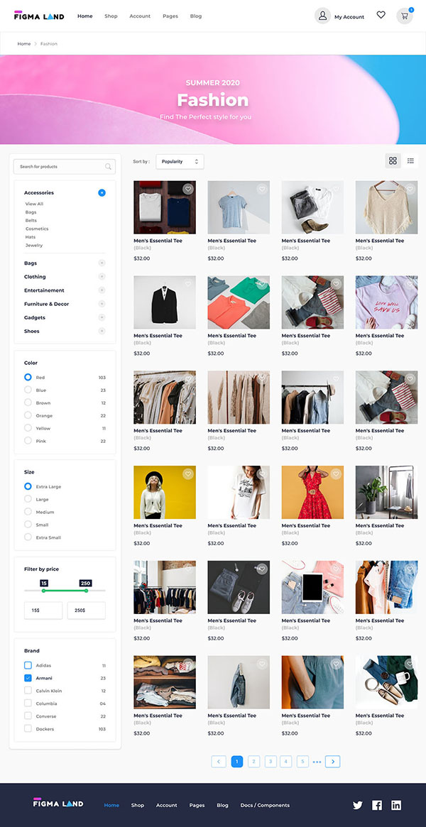 ui kit web page demo 9