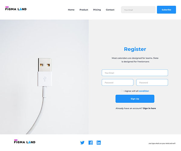 ui kit web page demo 16