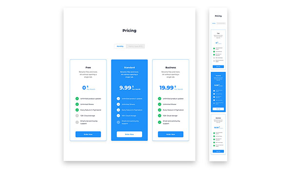 ui kit pricing ui element preview 1
