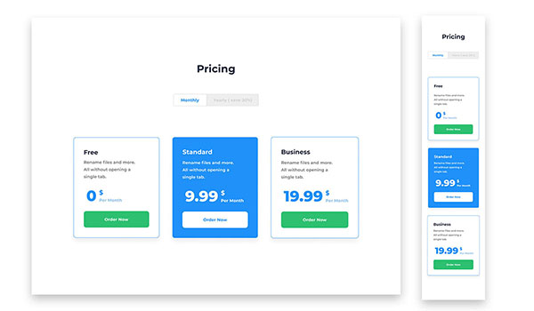 ui kit pricing ui element preview 3
