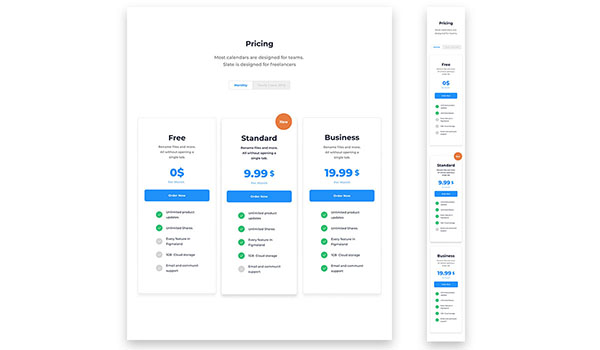 ui kit pricing ui element preview 7