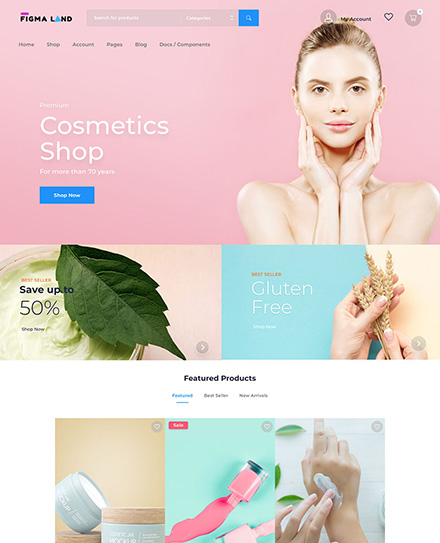 ui kit web page niche demo 1