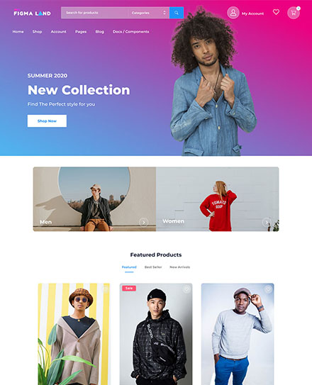 ui kit web page niche demo 2