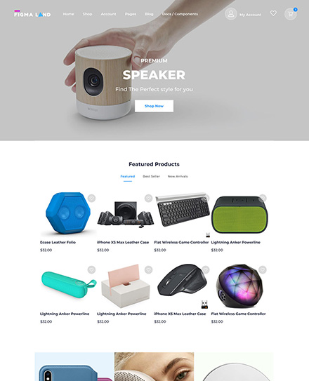 ui kit web page niche demo 4